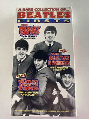 A Rare Collection of The Beatles Firsts The Mersey Sound Music VHS Tape vintage 