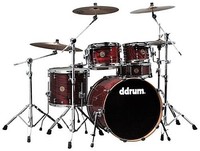 Ddrum Jf-ds-a-22-5-cr-kit-03 Dios Ash Cherry Red 5pc Drum & Cymbal Set Ddrum Jf-ds-a-22-5-cr-kit-03 Dios Ash Cherry Red 5pc Drum & Cymbal Set