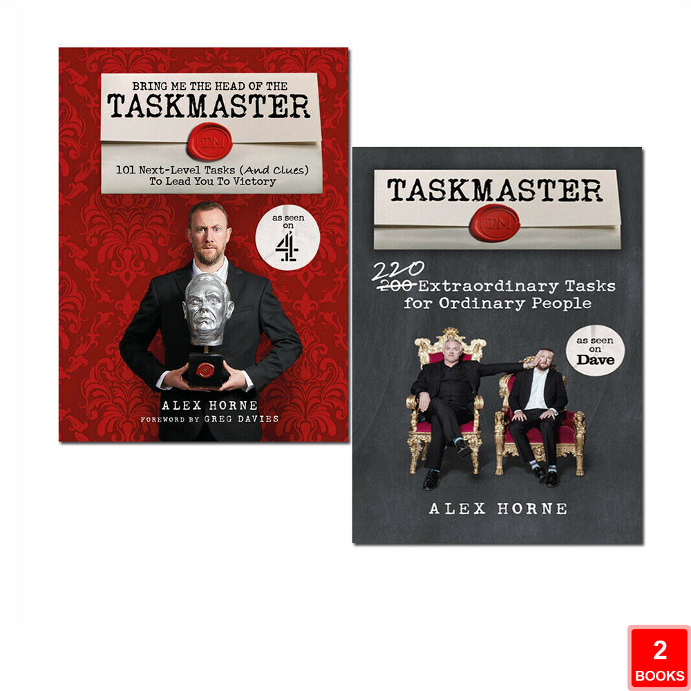 Alex Horne 2 Books Collection Set Bring Me Head Of Taskmaster 220 Extraordinary