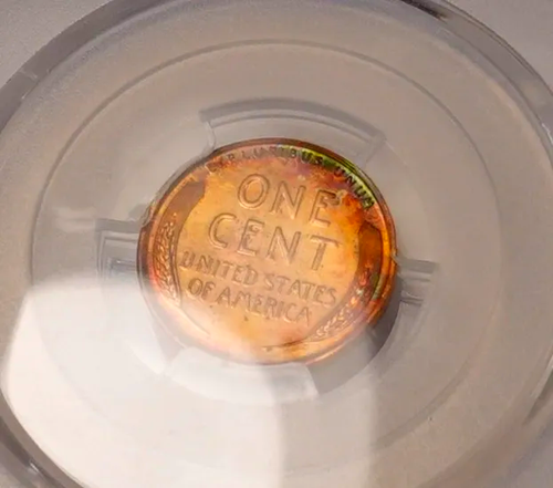 1939 Lincoln Wheat Cent Penny * PCGS PR64 RB (rainbow toned) ** PF64 - Picture 5 of 7