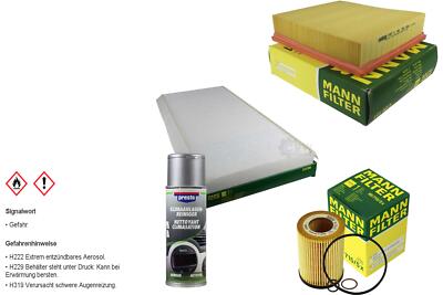 MANN-FILTER Paket Set + Presto Klima-Reiniger für BMW X5 E53 13020085