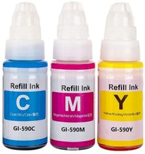 3 Ink Bottles for Canon Pixma G1500 G1501 G1510 G2500 G2501 G2510 G3500 Non-OEM