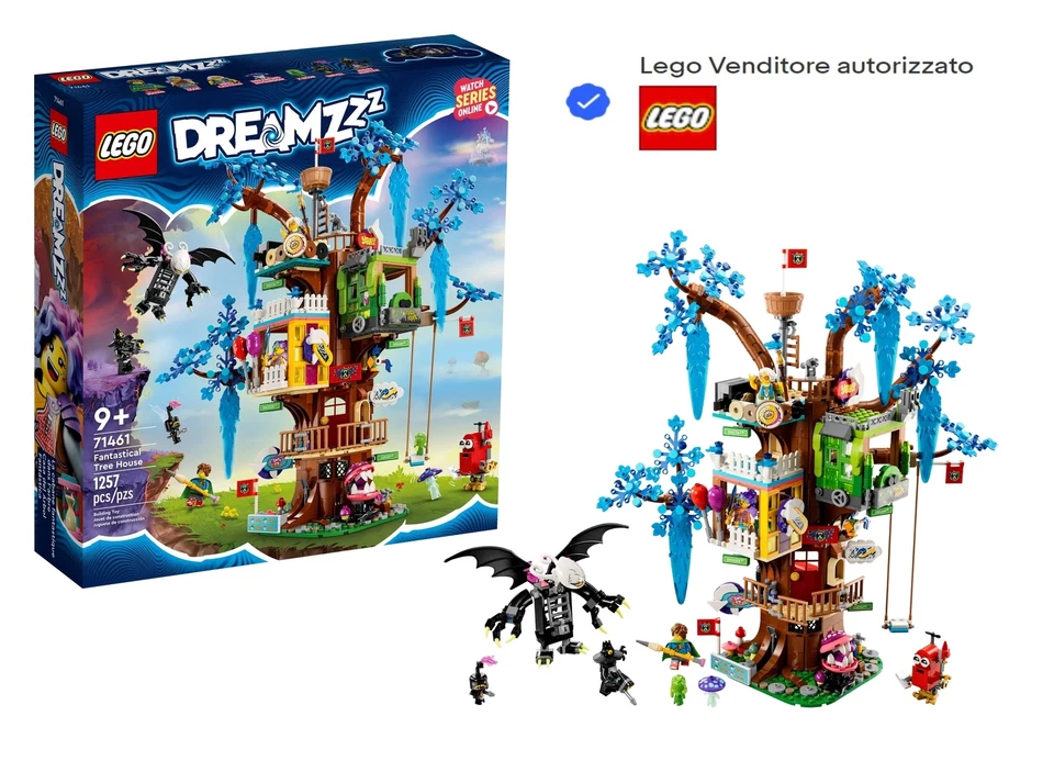71461 LEGO DREAMZZZ LA FANTASTICA CASA SULL'ALBERO 1257 PEZZI 2 IN 1 SIGILLATO