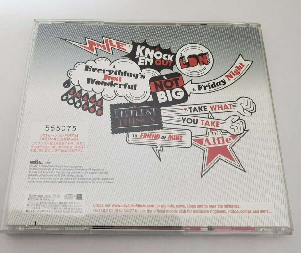 Lily Allen Altight, Still CD Japan version2 Bonus Tracks video Data