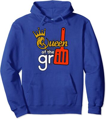 Bbq Lover Queen Of Grill Smoked Meat Barbecue Unisex Hooded Sweatshirt