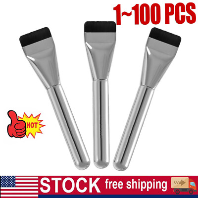 Flat Foundation Brush Set - Ultra Thin Blade for Liquid Makeup Blending