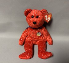 TY Beanie Baby - DECADE the Bear (Red Version)
