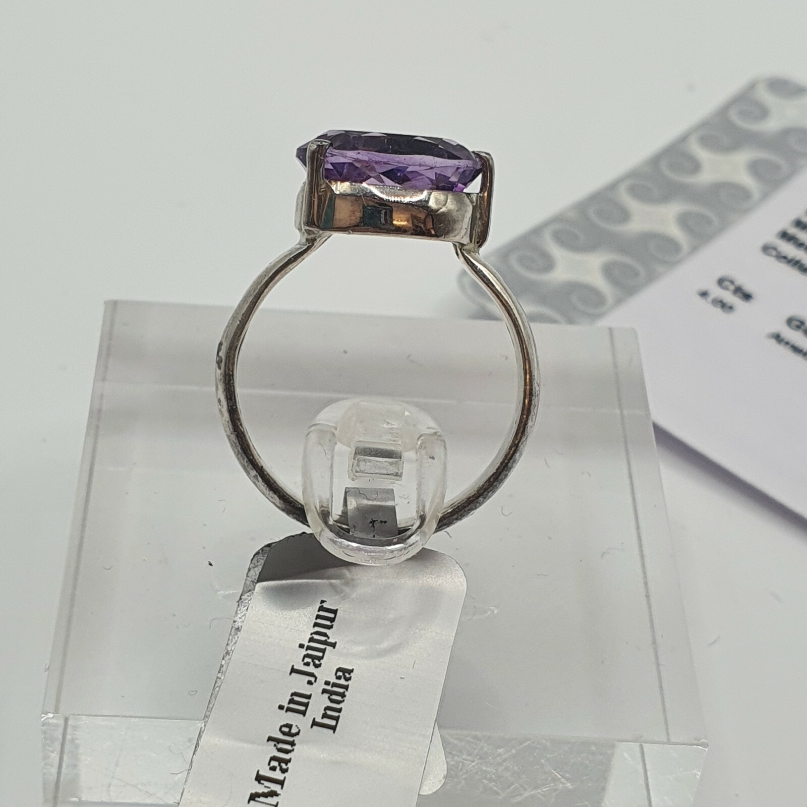 Photo 7 of Sterling Silver Amethyst 4.00ct Ring Size P To Q , R295