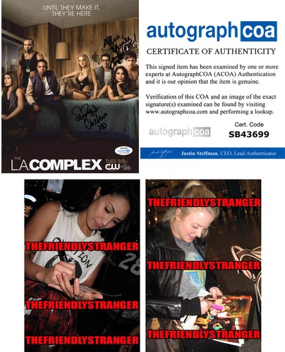 Cassie Steele & Chelan Simmons signed "THE LA COMPLEX" 8x10 Photo PROOF a ACOA