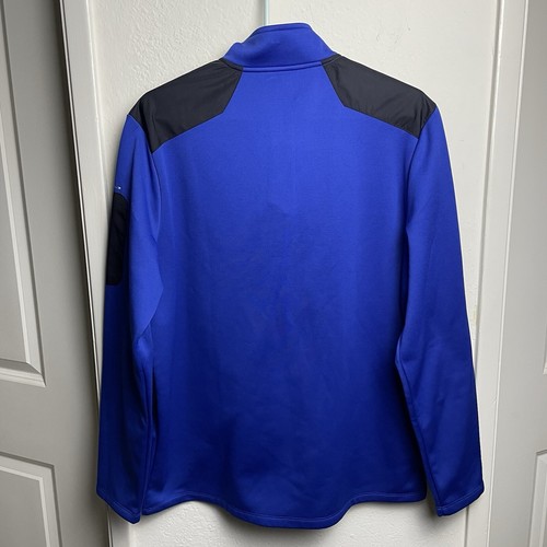 IZOD PerformX Fleece Sweater Men’s Size Large Blue ¼ Zip Pullover Jacket - Picture 5 of 5
