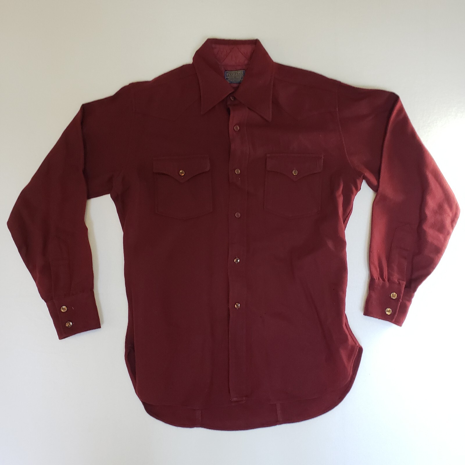 VTG Pendleton Size Medium Wool Western Style Butt… - image 1