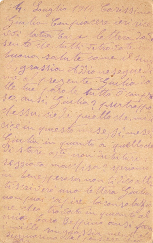 12-105H) WW1 FRANCHIGIA 1917 POSTA MILITARE 59 CASA SESTI LUCCA - Picture 2 of 2
