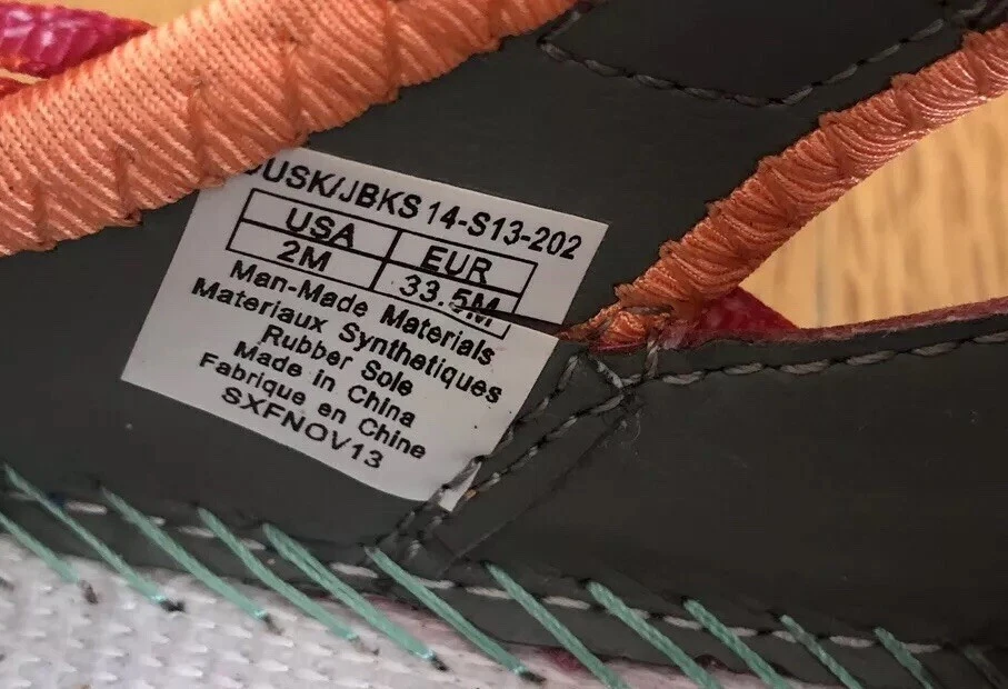 Sandalias de pescador al aire libre Jambu Dusk para niñas talla 2 rosa juvenil/naranja/gris Foto 4 de 4