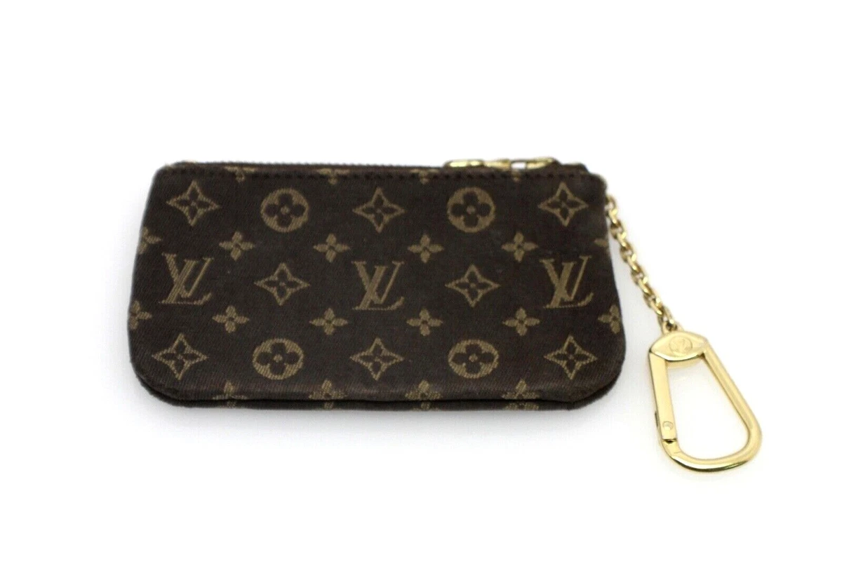 Louis Vuitton Monogram Denim Pochette Clay Kle Ring Coin Case Coin