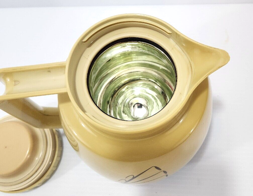Oster Glass Insulated Pitcher 1 3/4 Quart Coffee Carafe Golden Wheat Vintage - Picture 8 of 11