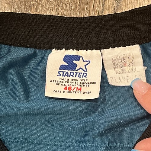 Jacksonville Jaguars James Stewart Jersey Mens Size 46 Medium Starter Vtg Teal - Picture 6 of 7