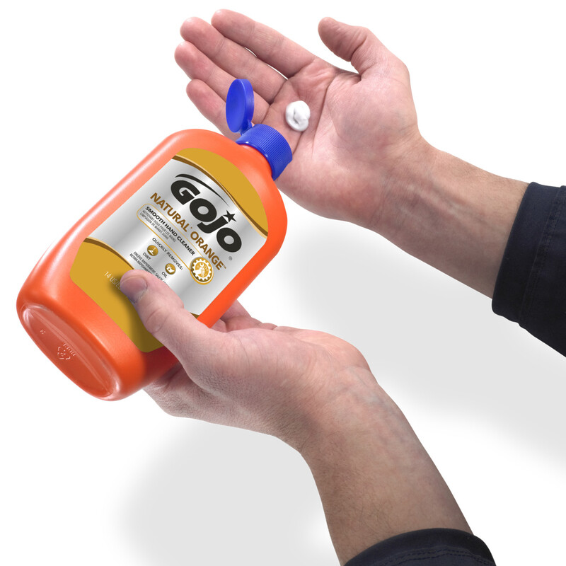 Gojo Natural Orange SMOOTH Hand Cleaner 14 oz. Quickly Remove Dirt