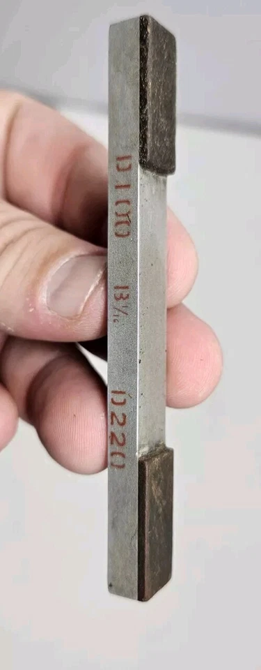 Piedra afiladora Norton Diamond D100 D220 estuche de cuero tamaño bolsillo B 1/16 Foto 3 de 4