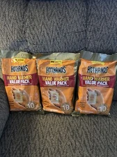 Hot Hands Hand Warmer Value Pack, 10 Count (Pack of 3) Total 30 Count Exp 8/27