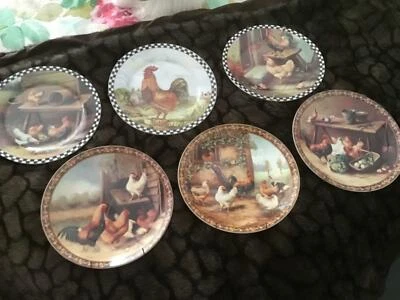 6 Chicken Plates Decorative Miscellaneous Goods Gumtree