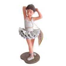 Figure danseuse  Nadal résine, statue ballerine de ballet peinte à la main 18 cm