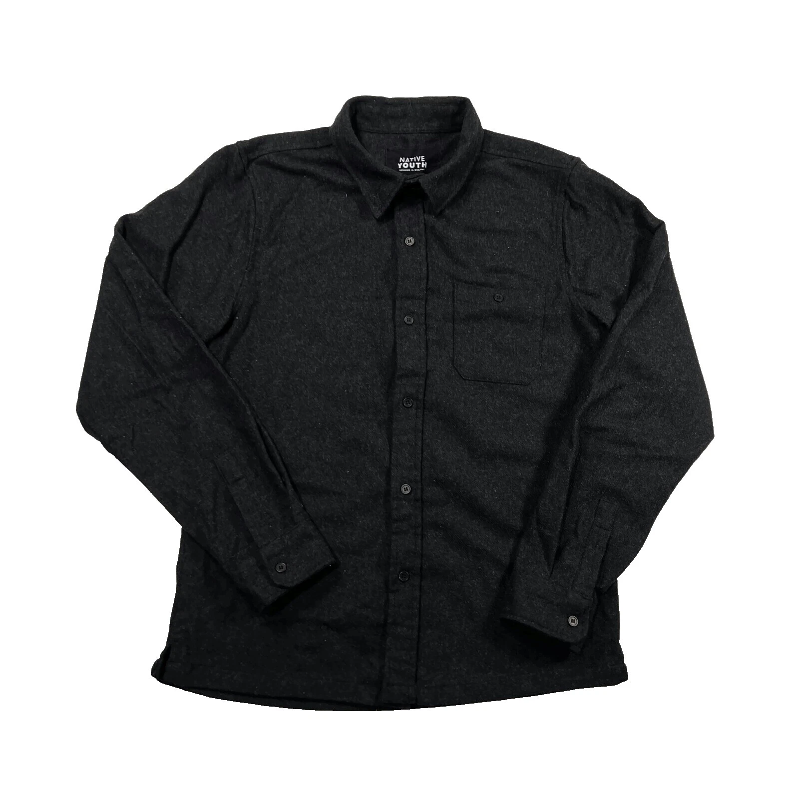 Native Solid Casual Button-Down Shirts for Men