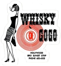 Whisky A Go-Go Logo Sticker (Reproduction)