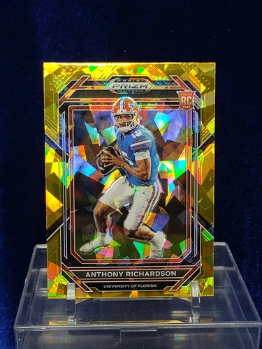 2023 Prizm Draft Anthony Richardson RC Gold Ice Prizm #104 Indianapolis Colts