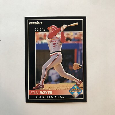 Stan Royer Rookie 1992 Pinnacle #263 St. Louis Cardinals Baseball Card