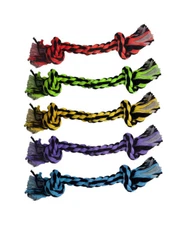 Multipet Nuts for Knots 2-Knot Rope Assorted Dog Toy, 9 in*