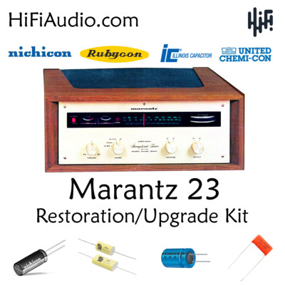 Marantz model 23 tuner rebuild restoration recap service capacitor kit repair