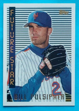 1995 TOPPS #156 BILL PULSIPHER FUTURE STAR  NEW YORK METS  NR-MT