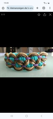 Zugstopp - Halsband aus Paracord -breit- 28cm HU | eBay.de