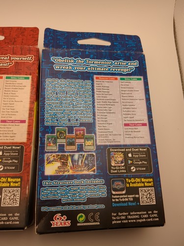 Yugioh EGYPTIAN GOD DECKS SLIFER THE SKY DRAGON OBELISK THE TORMENTOR1st Edition - Picture 4 of 7