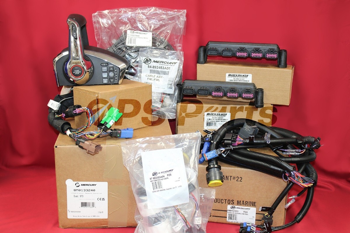 New/OEM Next Gen Mercury DTS Rigging Kit - Dual Engine Console