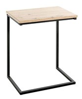 Haku Beistelltisch Schwarz-Eiche Wohnzimmertisch BeistellmöBel Metalltisch Tisch