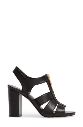 Michael Kors Women's Damita Leather Black Sandals - Picture 3 of 4