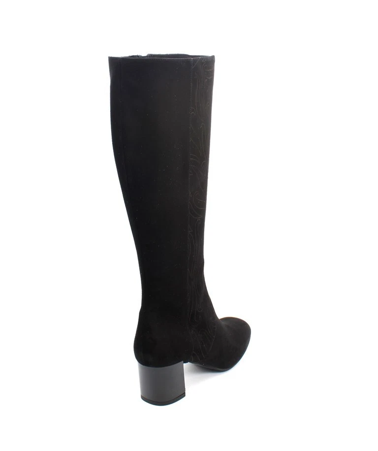 Botas de vestir Gibellieri 3386r negras de gamuza hasta la rodilla 39 / EE. UU. 9 Foto 4 de 4
