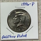 1996-P Kennedy Half Dollar - Gold Toned - High Grade (AU?BU?)- Great detailing