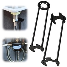 Multifunctional Sink Wrench Set, 2-Pack Basin and Faucet Wrench Tool with Fou...