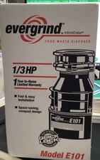 Evergrind E101 1/3 HP Garbage Disposer,‎1/3 HP Disposer, sink flange and stopper