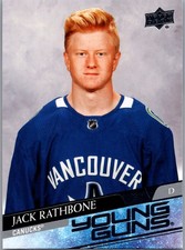 2020-21 Upper Deck #717 Jack Rathbone YG Young Guns RC Vancouver Canucks