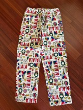 Hanna Andersson FaLaLa Flannel Pajama Pants Christmas SZ XS Waist 28-34 Stretch
