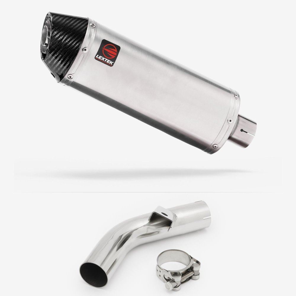 Lextek RP2 Oval Exhaust 300mm &  Link Pipe for Honda VFR800 X Crossrunner 11-14