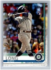 2019 Topps Update Shed Long RC #US69 Rookie Card MLB Seattle Mariners Baseball. rookie card picture