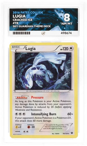 Lugia 78/124 Ace Fates Collide Cracked Ice Ace 8 Nm-Mt - 2016 Pokémon XY Fates