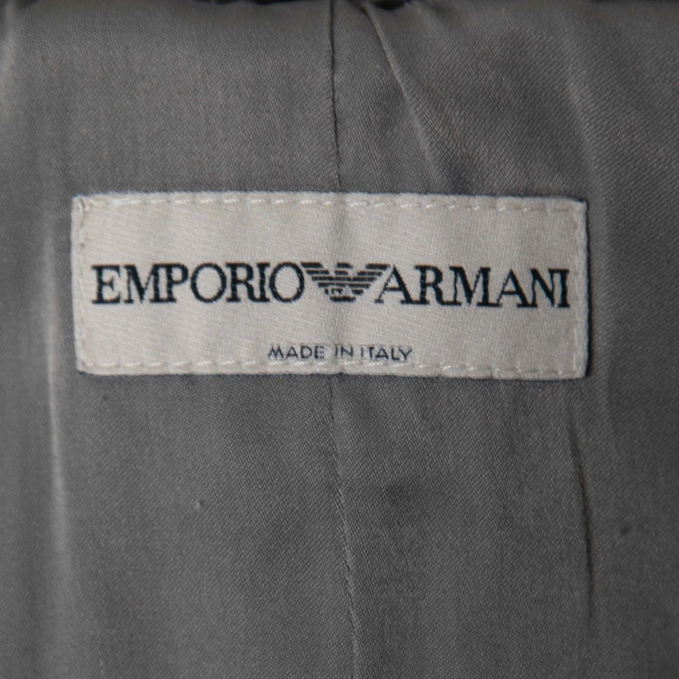 Куртка Emporio Armani серая с цветочной вышивкой на пуговицах спереди M - Изображение 4 из 4