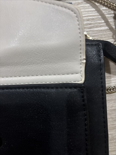 Zara Black White Square Envelop Crossbody Bag - Picture 5 of 10