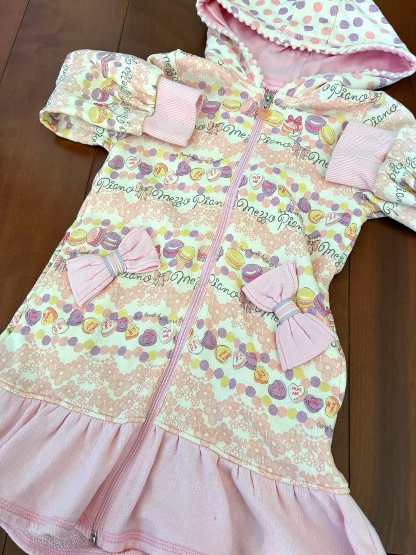 Mezzo Piano One Piece Parka Macaron Design Kids Clothing 120 Excellent Condition