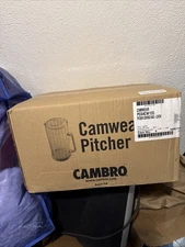 6pk—Cambro P64CW135 Camwear 64oz. Polycarbonate Pitcher Clear B41